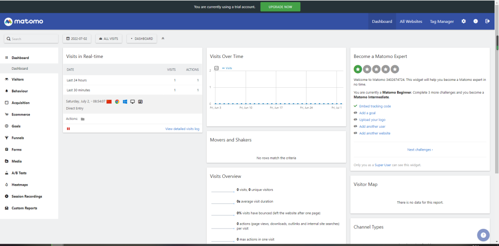图片[7]-记录自建网站统计Matomo安装部署详细教程-织音博客