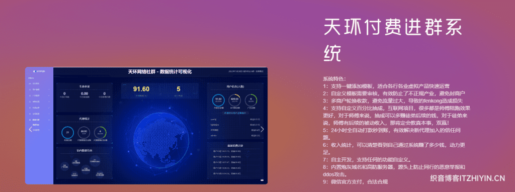 天环付费进群系统源码V2.0-织音博客